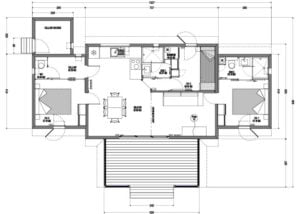 Plan appartement T3 résidence vacance